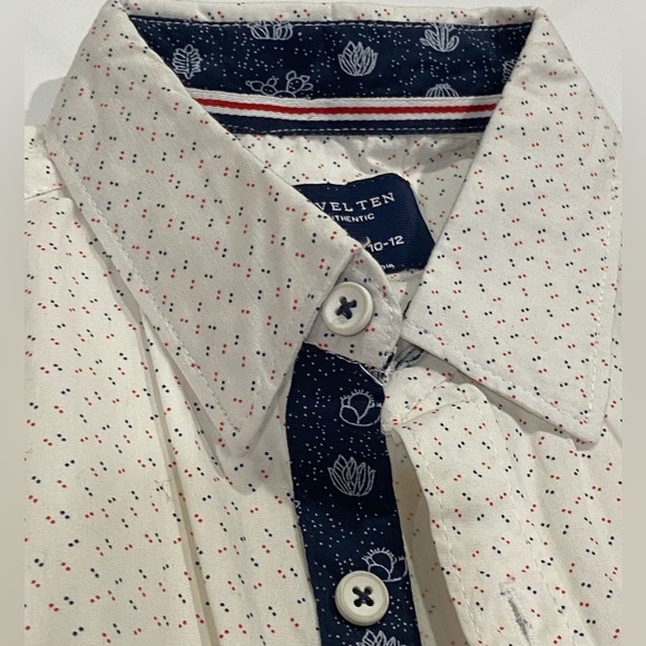 Level Ten Authentic Boys Woven Peached Poplin Short Sleeves Shirt Size M (10-12) - Picture 9 of 16